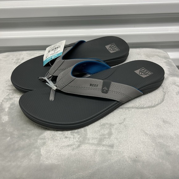 REEF Cushion Spring 2.0 Flip Flops Mens Size 13 Gray Comfort Sandals - Picture 1 of 4